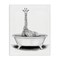 Stupell Industries Giraffe In Tub Funny Animal Bathroom Canvas Wall Art